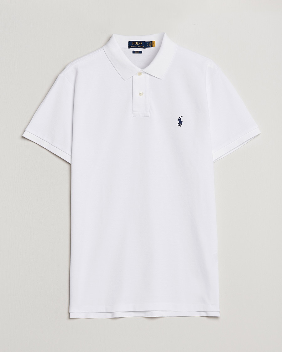 Polo Ralph Lauren Slim Fit Polo White – Blanc