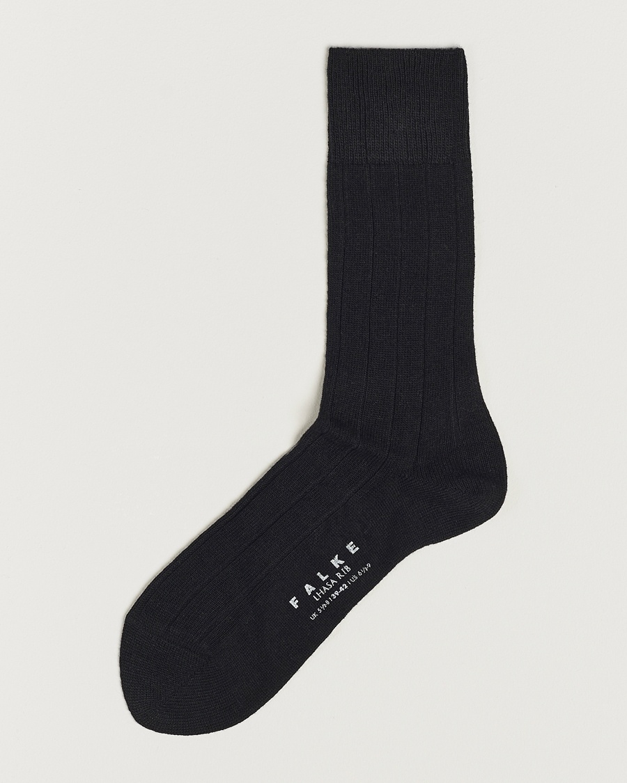 Falke Lhasa Cashmere Socks Black – Noir