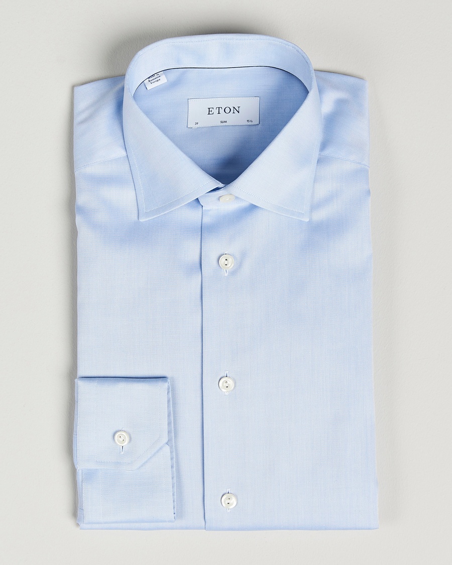 Eton Slim Fit Shirt Blue – Bleu