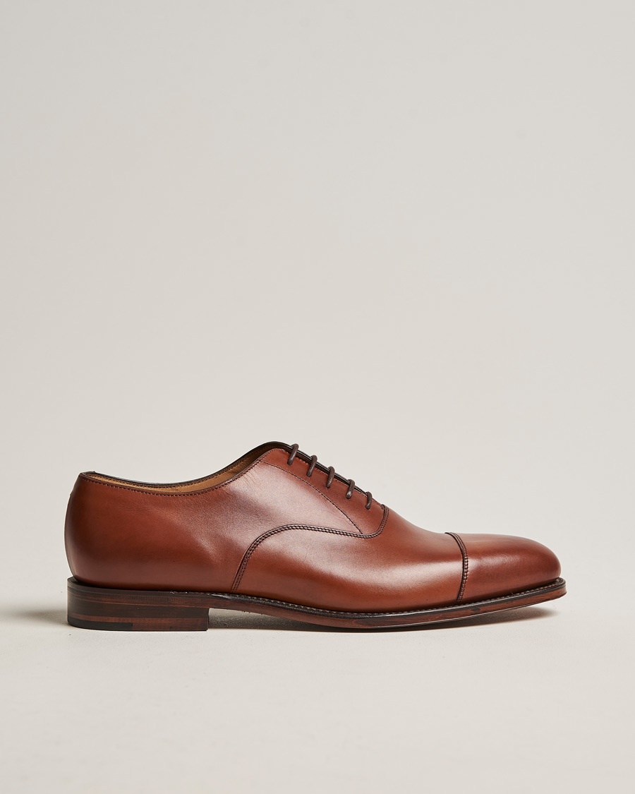 Loake 1880 Aldwych Oxford Mahogany Burnished Calf – Marron