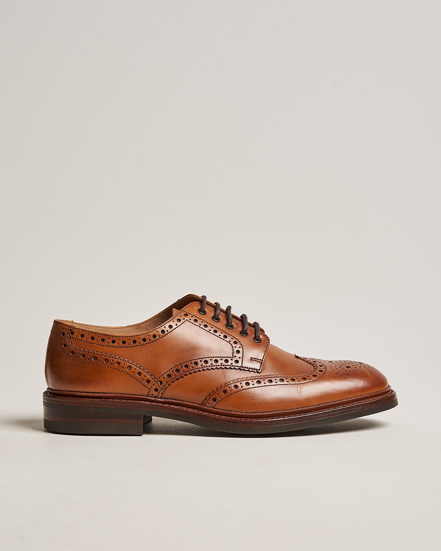 Loake 1880 Chester Brogue Tan Burnished Calf – Marron