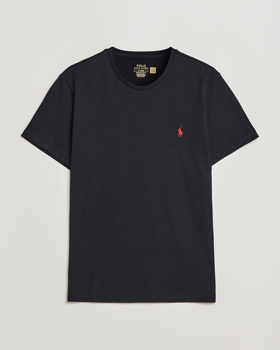 Polo Ralph Lauren Custom Slim Fit Tee RL Black – Noir