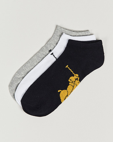 Homme | Polo Ralph Lauren | Polo Ralph Lauren | 3-Pack Sneaker Socks Grey/Black/White