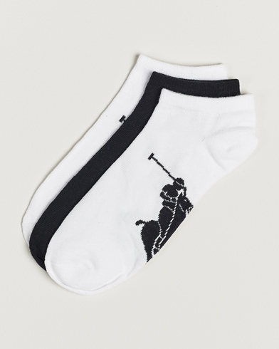 Homme | Polo Ralph Lauren | Polo Ralph Lauren | 3-Pack Sneaker Socks White/Black/White
