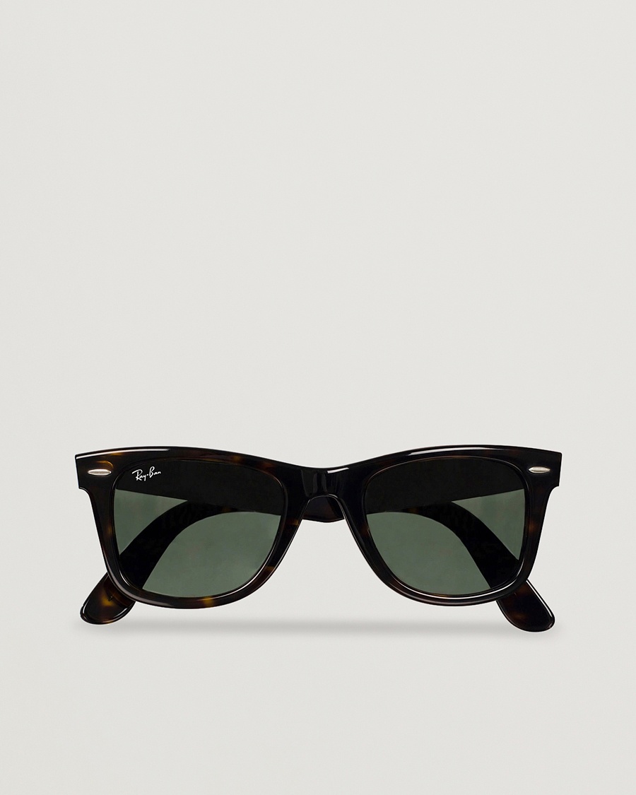 Ray-Ban Original Wayfarer Sunglasses Tortoise/Crystal Green – Marron