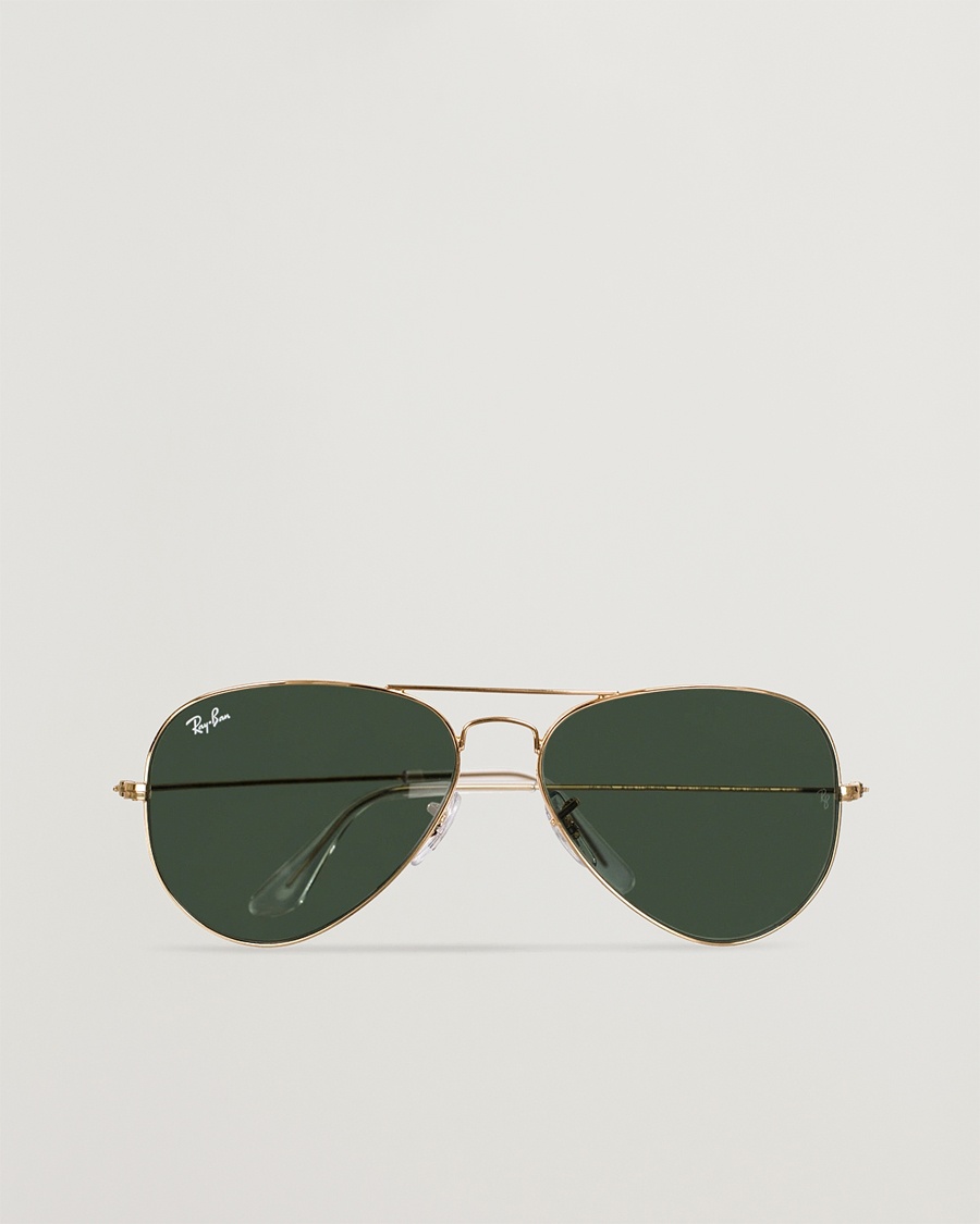 Ray-Ban 0RB3025 Aviator Large Metal Sunglasses Arista/Grey Green – Or