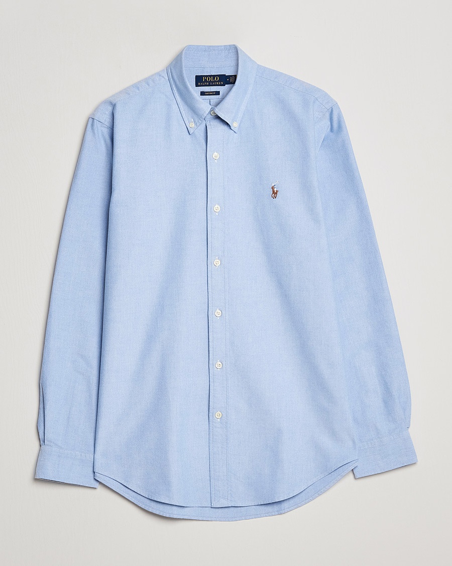 Polo Ralph Lauren Custom Fit Oxford Shirt Blue – Bleu