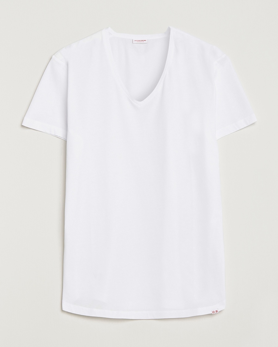 Orlebar Brown OB V-Neck Tee White – Blanc