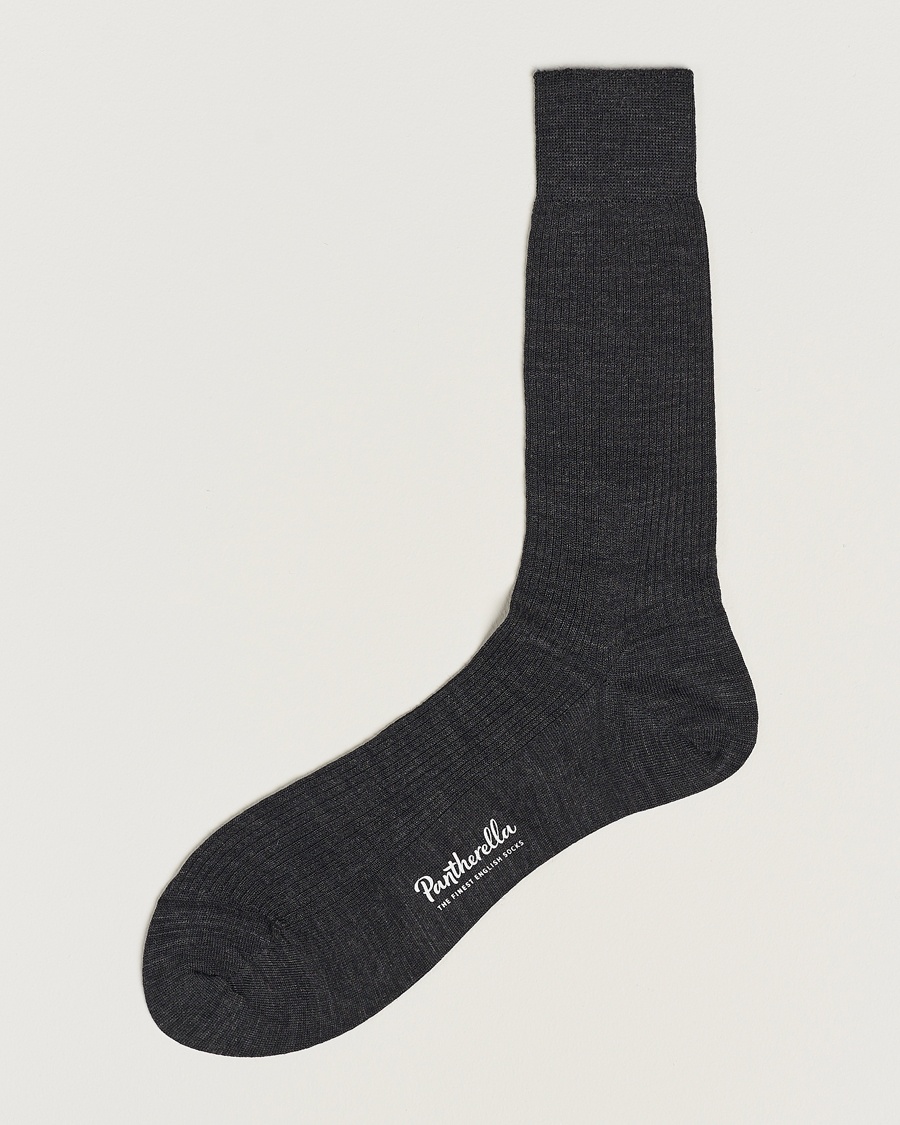 Pantherella Naish Merino/Nylon Sock Charcoal – Gris