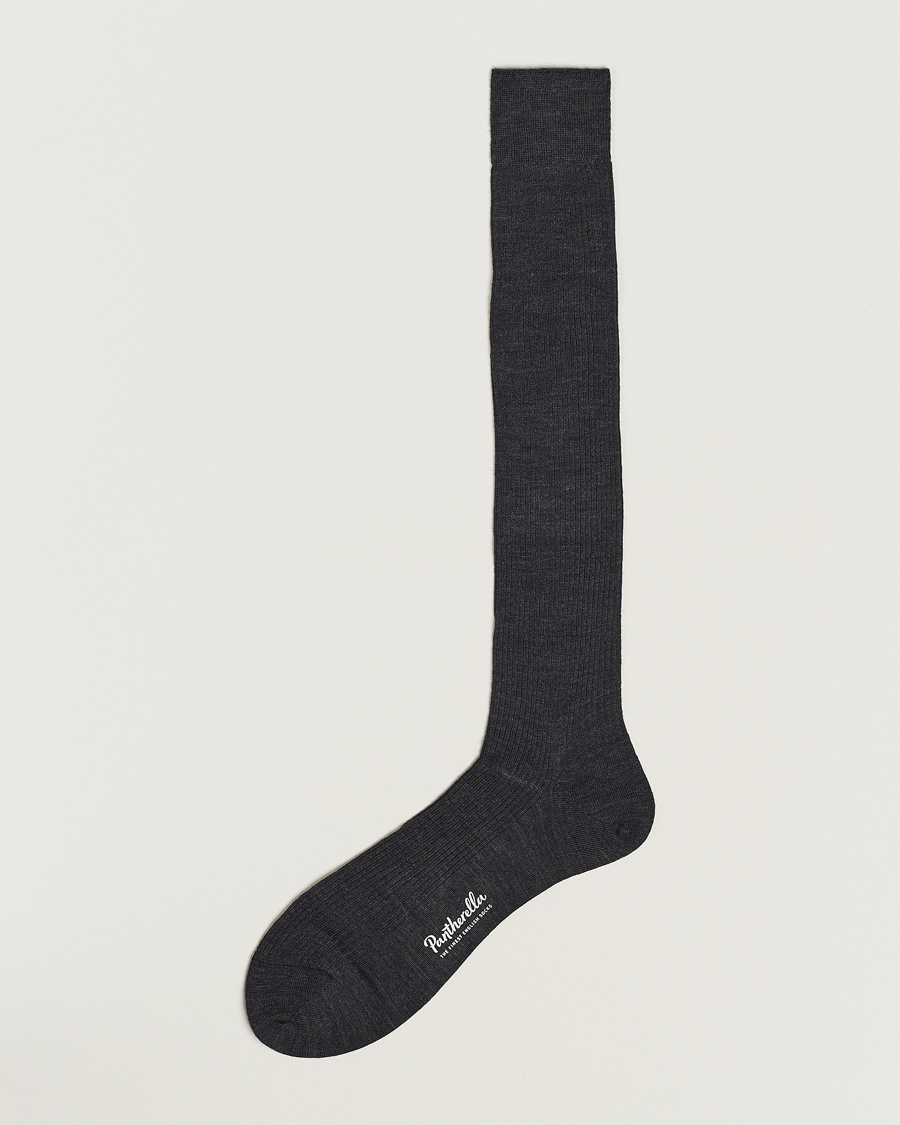Pantherella Naish Long Merino/Nylon Sock Charcoal – Gris
