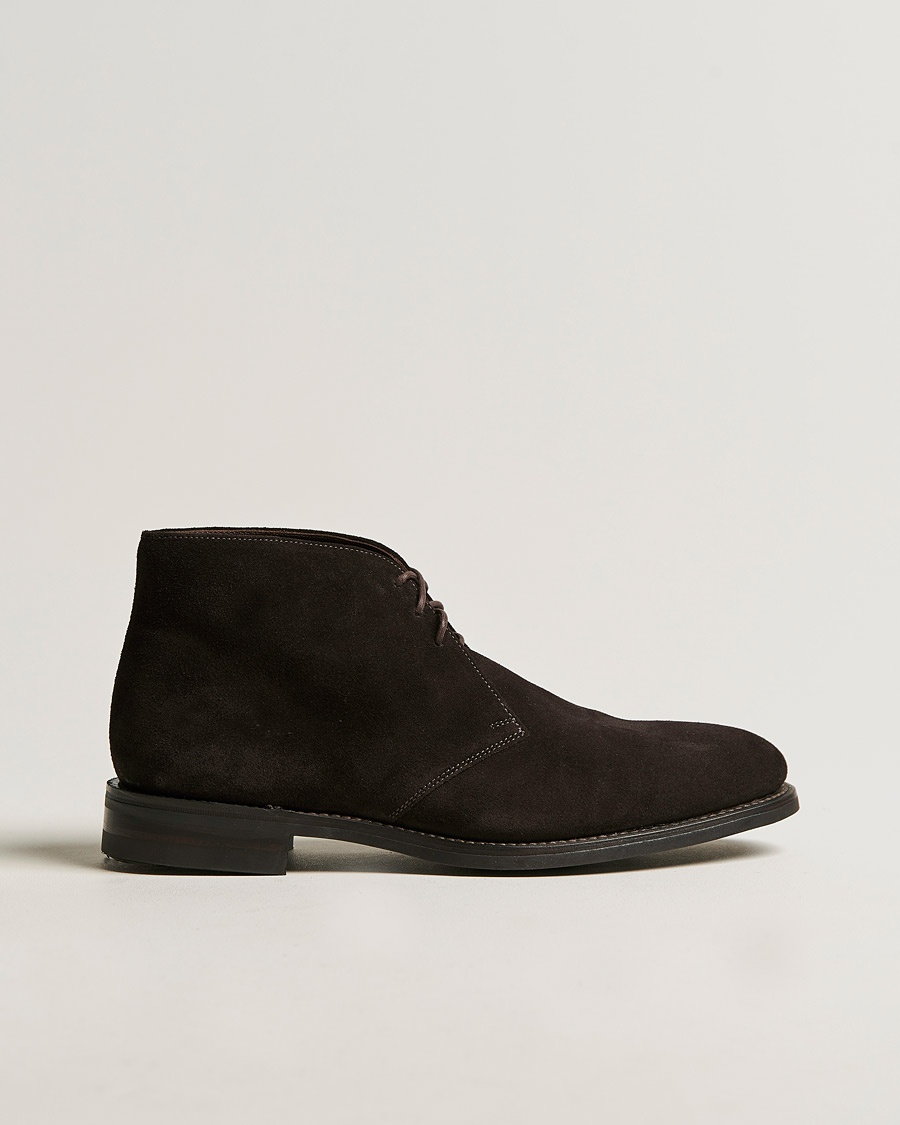Loake 1880 Pimlico Chukka Boot Dark Brown Suede – Marron
