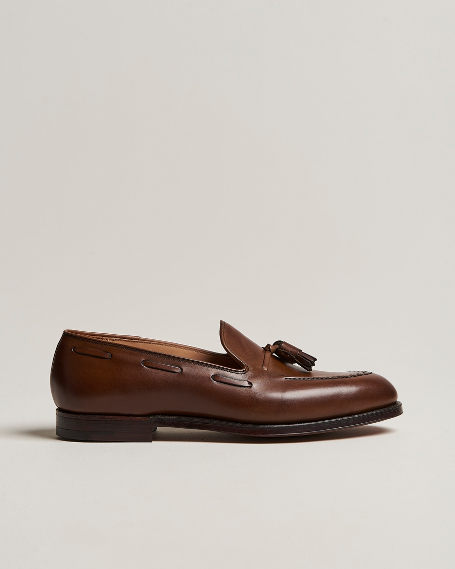 Crockett & Jones Cavendish Tassel Loafer Dark Brown Calf – Marron