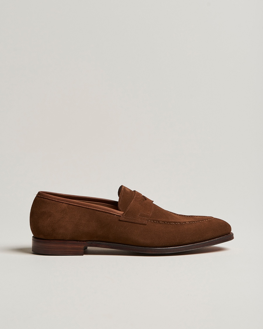 Crockett & Jones Sydney Loafer Snuff Suede – Marron
