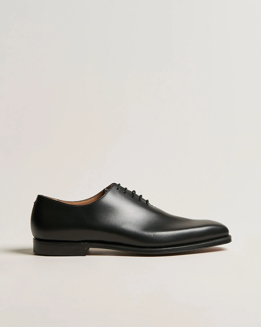 Crockett & Jones Alex Wholecut Oxford Black Calf – Noir