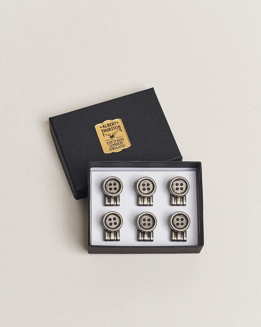 Albert Thurston Brace Buttons 6-pack – Gris