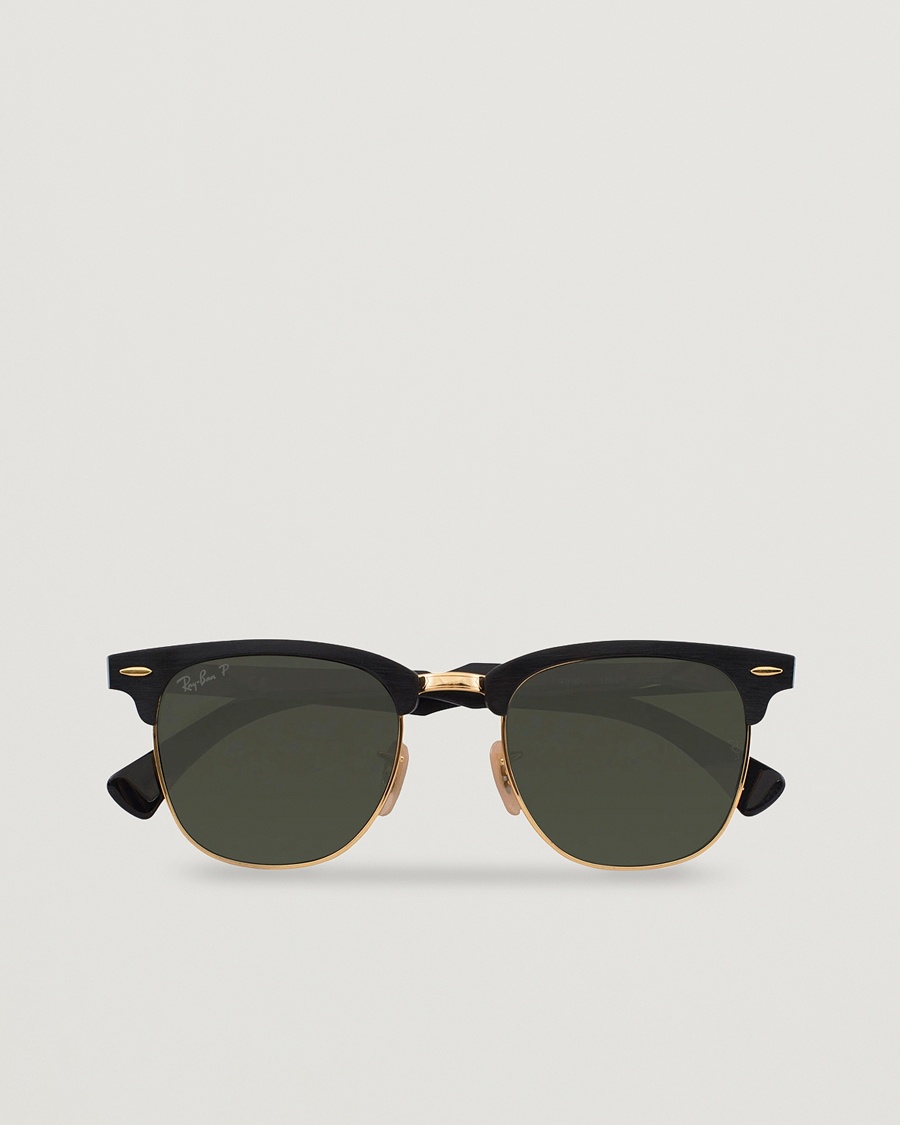 Ray-Ban 0RB3507 Clubmaster Sunglasses Black Arista/Polar Green – Noir