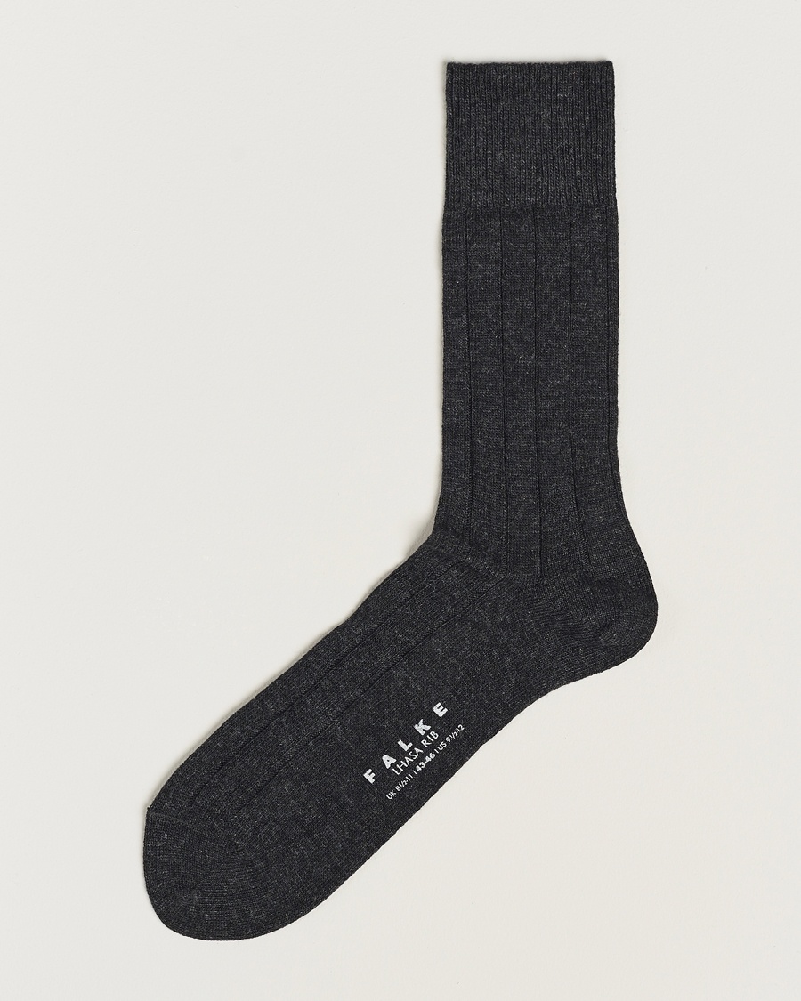 Falke Lhasa Cashmere Socks Antracite Grey – Gris