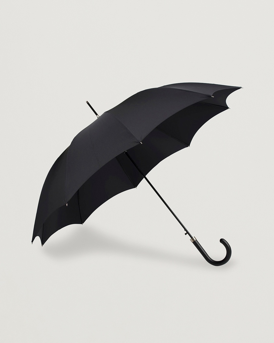 Fox Umbrellas Hardwood Automatic Umbrella Black – Noir