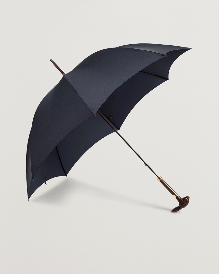 Fox Umbrellas Brown Rabbit Umbrella Navy – Bleu