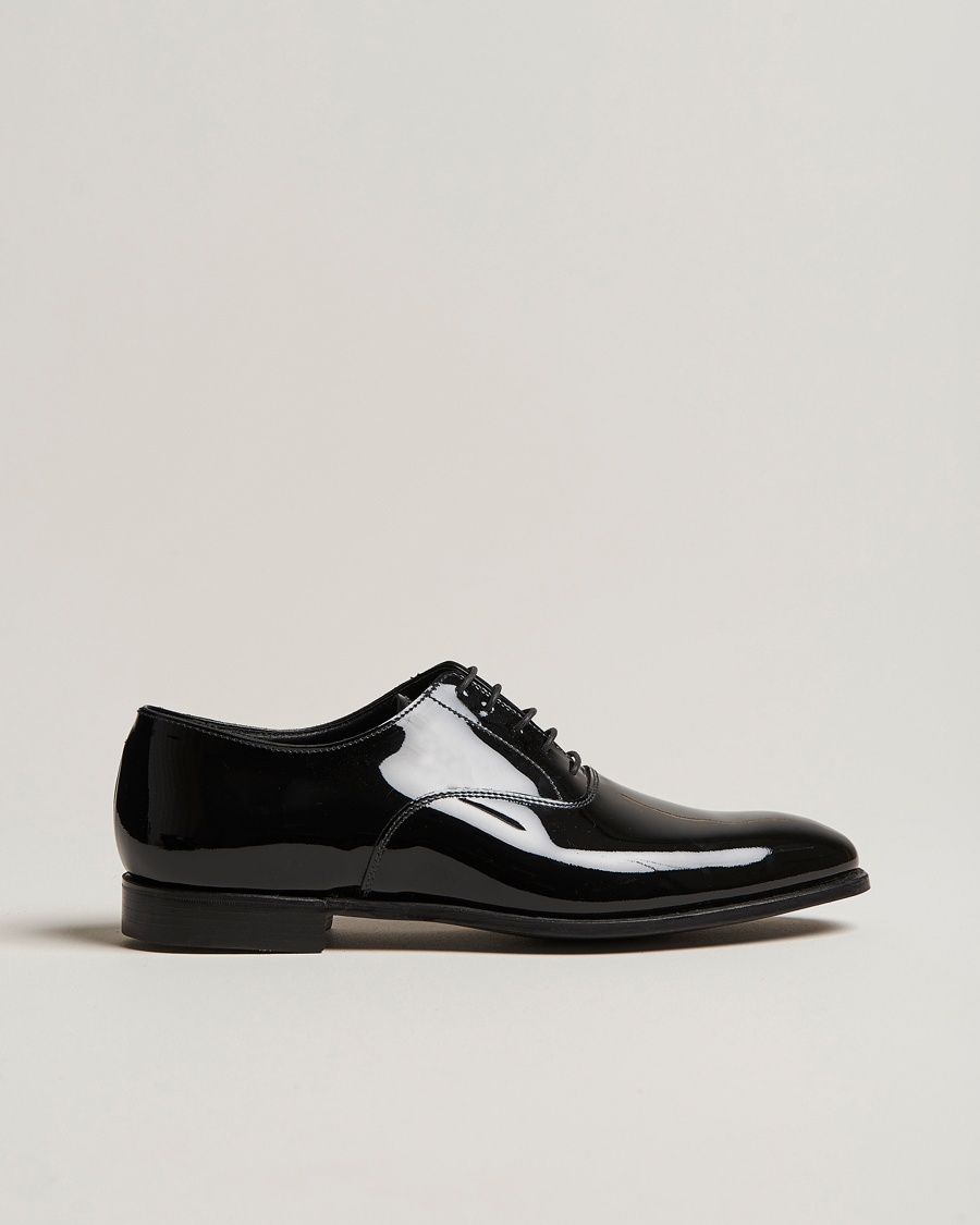 Crockett & Jones Overton Oxfords Black Patent – Noir