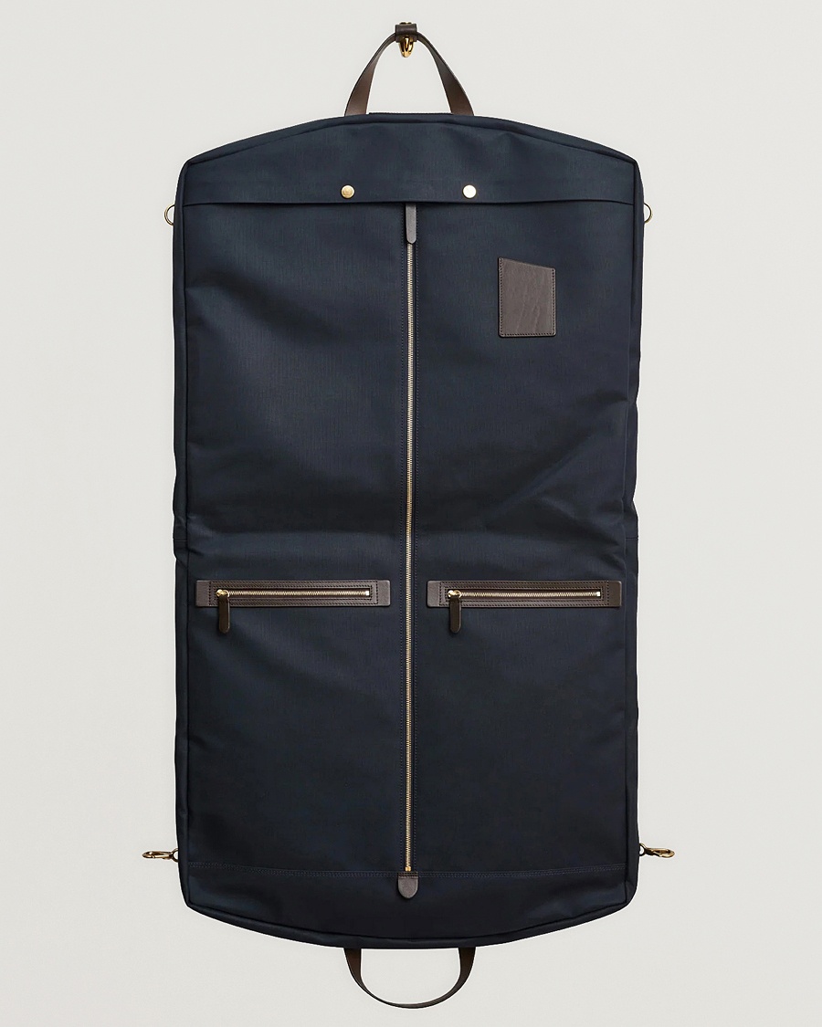 Mismo M/S Suit Carrier Navy/Dark Brown – Bleu