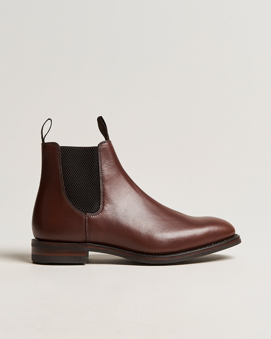 Loake 1880 Chatsworth Chelsea Boot Brown Waxy Leather – Marron