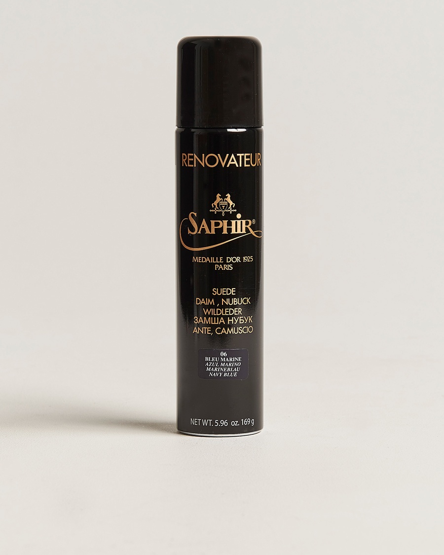 Saphir Medaille d'Or Renovateur Suede 250 ml Spray Navy Blue – Bleu