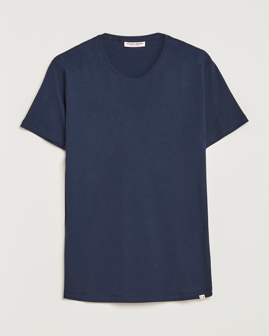 Orlebar Brown OB Crew Neck Tee Navy – Bleu