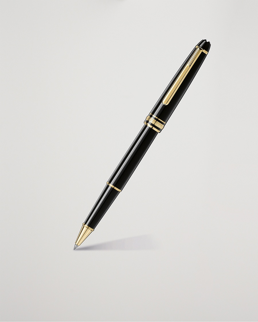 Montblanc 163 Classique Meisterstück Rollerball Pen Black – Noir