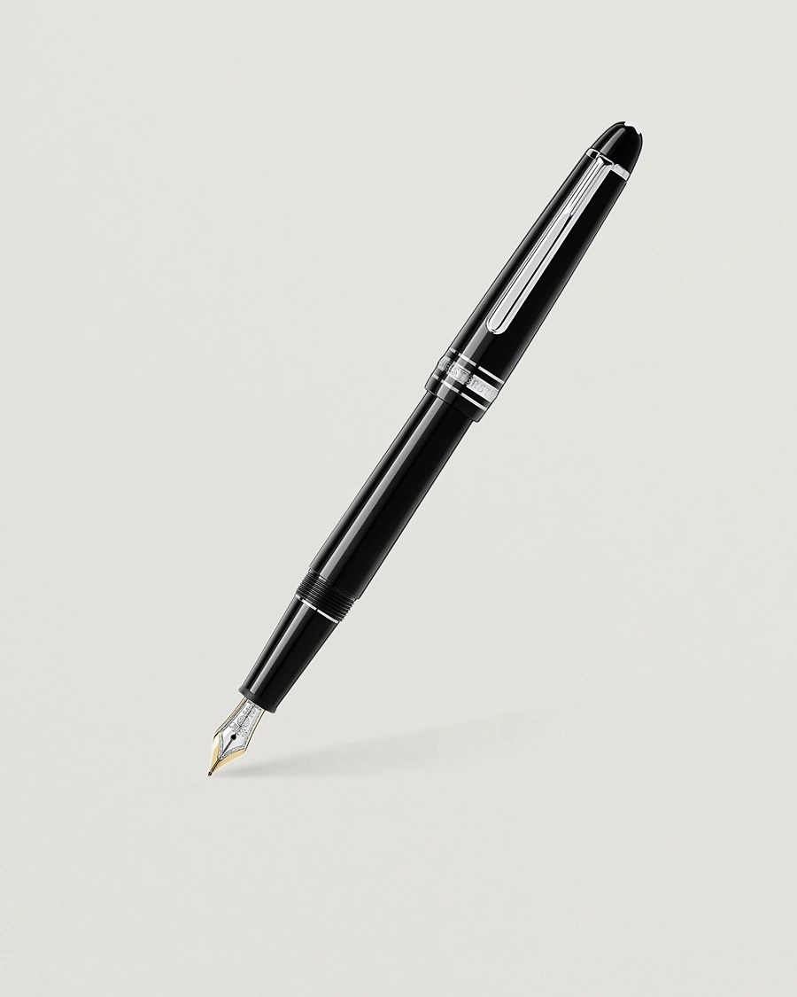 Montblanc 146 LeGrand Meisterstück M Fountain Pen Platinum Line – Noir