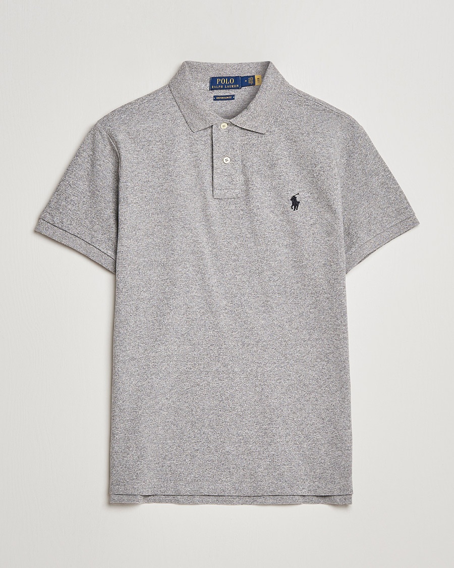 Polo Ralph Lauren Custom Slim Fit Polo Canterbury Heather – Gris