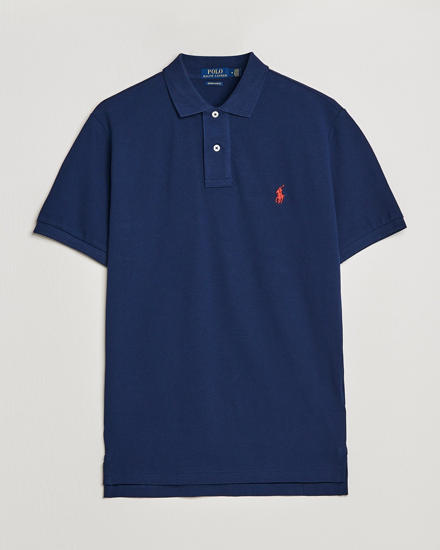 Polo Ralph Lauren Custom Slim Fit Polo Newport Navy – Bleu