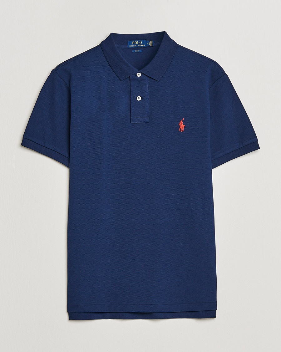 Polo Ralph Lauren Slim Fit Polo Newport Navy – Bleu