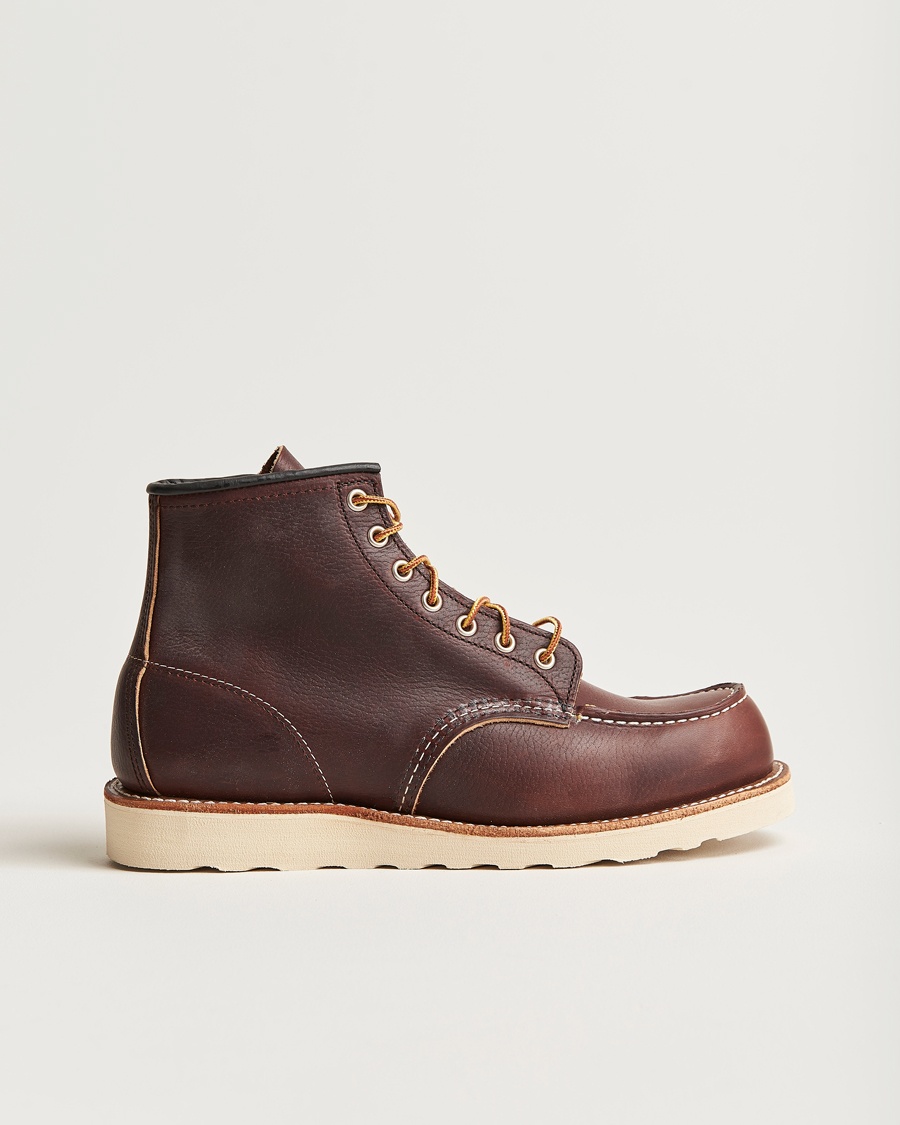 Red Wing Shoes Moc Toe Boot Briar Oil Slick Leather – Marron