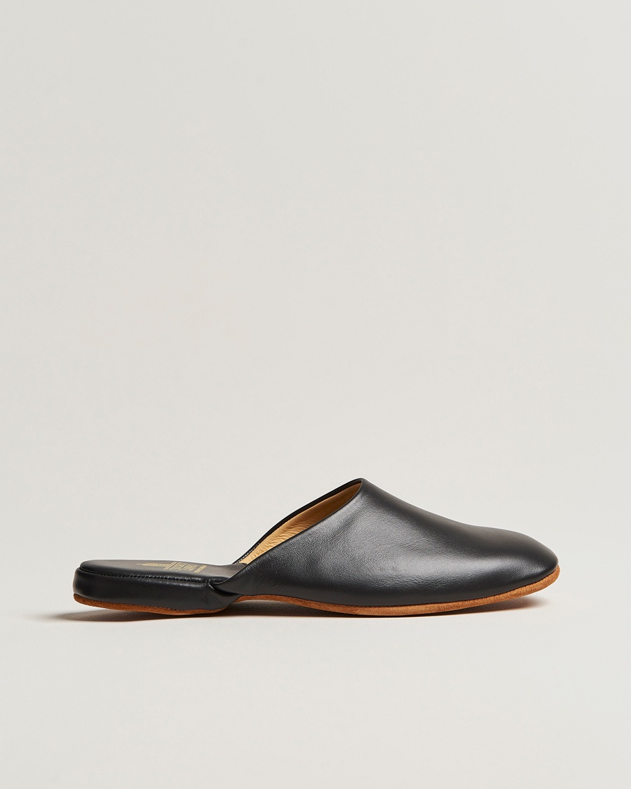 Crockett & Jones Mule Calf Home Slipper Black – Noir