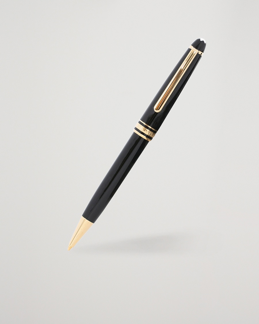 Montblanc 165 Meisterstück Mechanical Coated Classique Pencil Yellow Gold – Noir