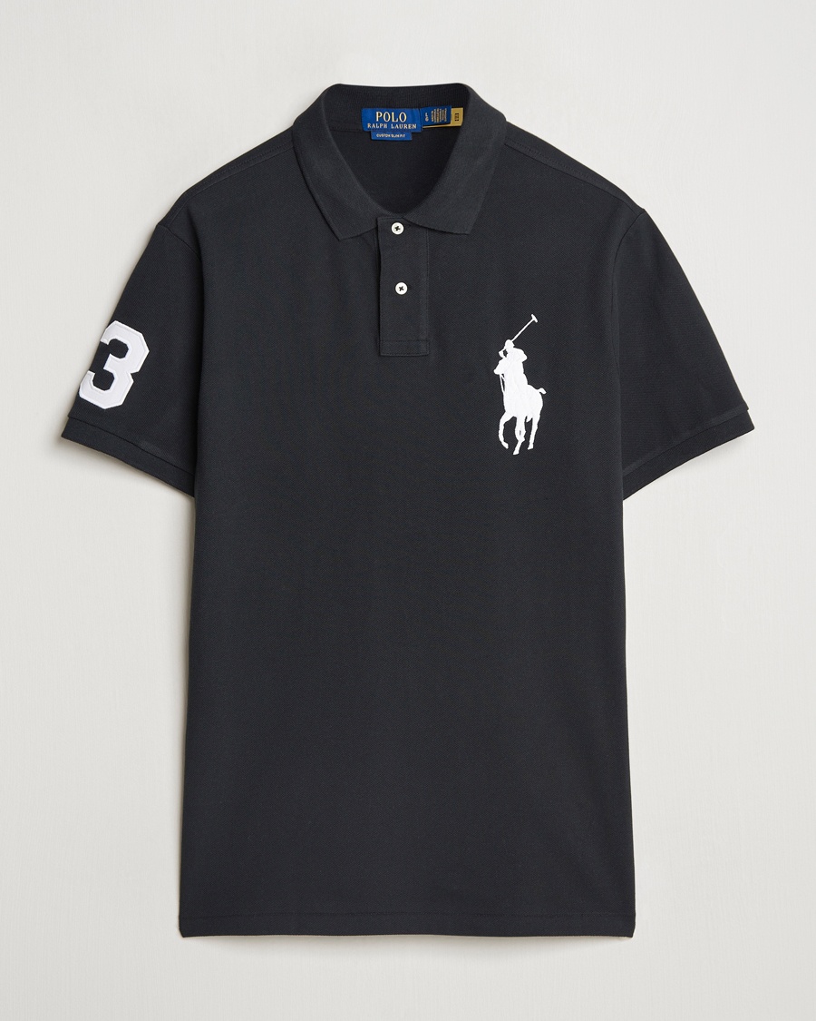 Polo Ralph Lauren Custom Fit Big Pony Polo Polo Black – Noir