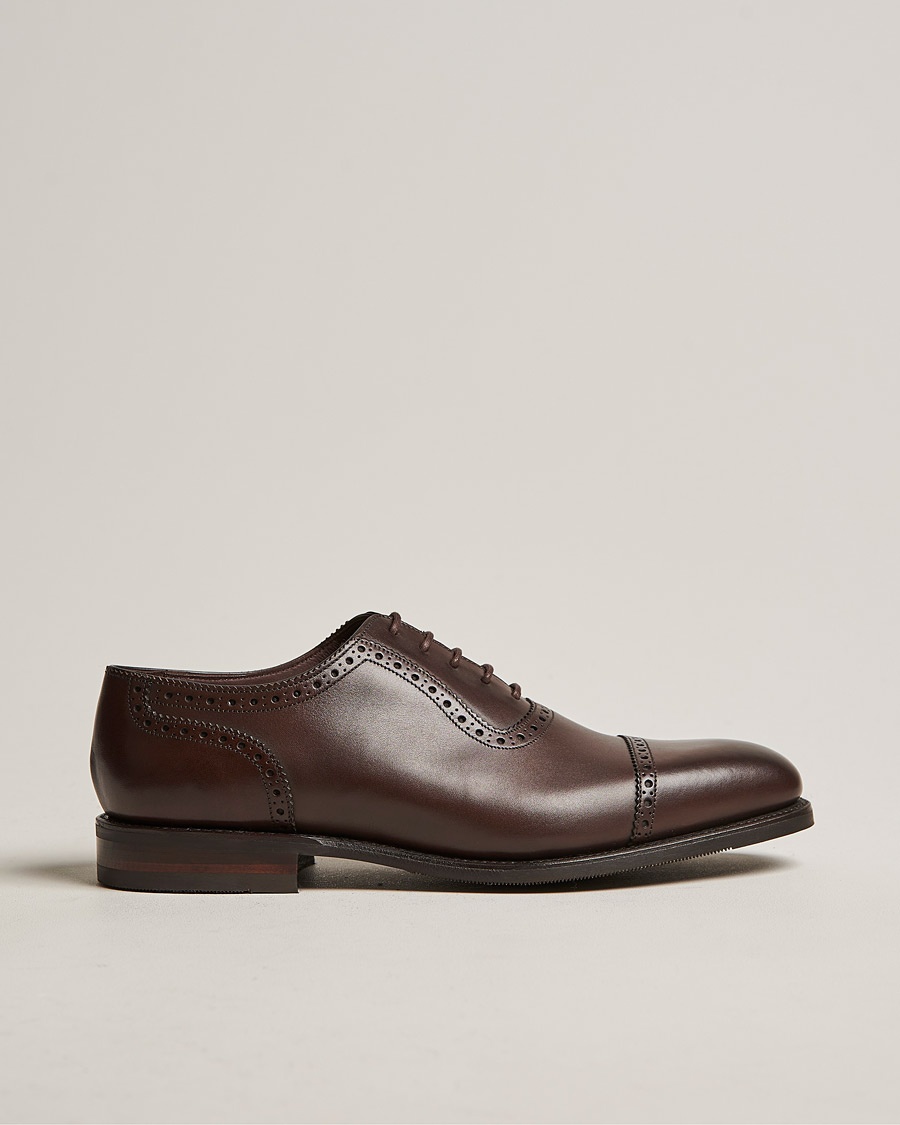 Loake 1880 Fleet Brogue Shadow Sole Dark Brown Calf – Marron