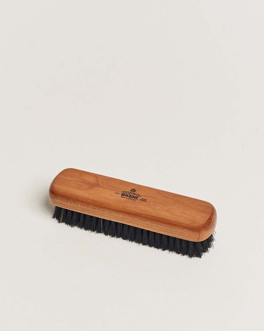Kent Brushes Small Cherry Wood Travel Clothing Brush – Noir
