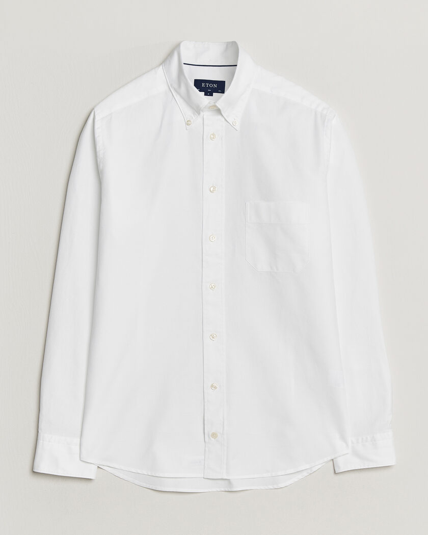 Eton Slim Fit Royal Oxford Button Down White – Blanc