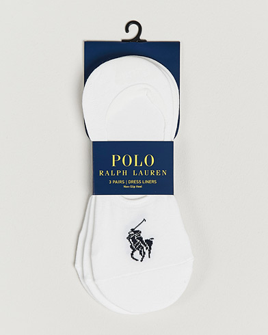 Homme | Polo Ralph Lauren | Polo Ralph Lauren | 3-Pack No Show Big Pony Pony Socks White