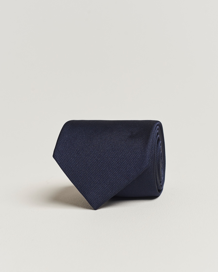Amanda Christensen Plain Classic Tie 8 cm Navy – Bleu