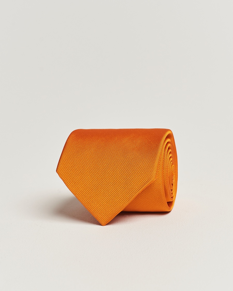 Amanda Christensen Plain Classic Tie 8 cm Orange – Orange