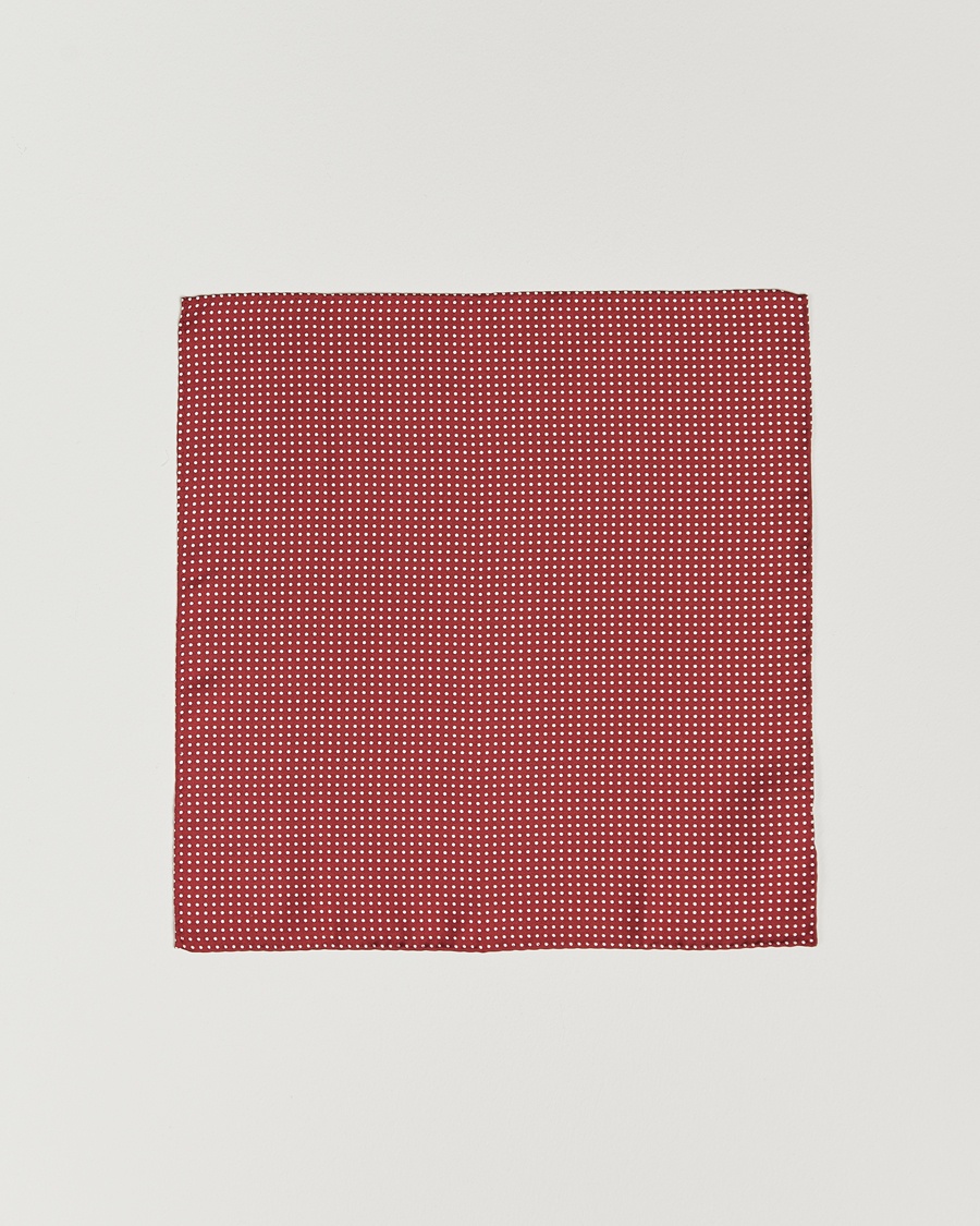 Amanda Christensen Handkerchief Dot Silk Wine Red – Rouge