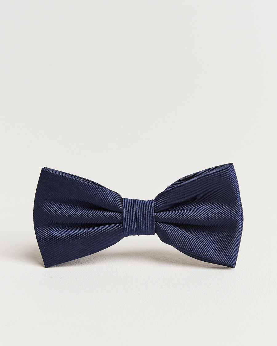 Amanda Christensen Pre Tie Silk Navy – Bleu