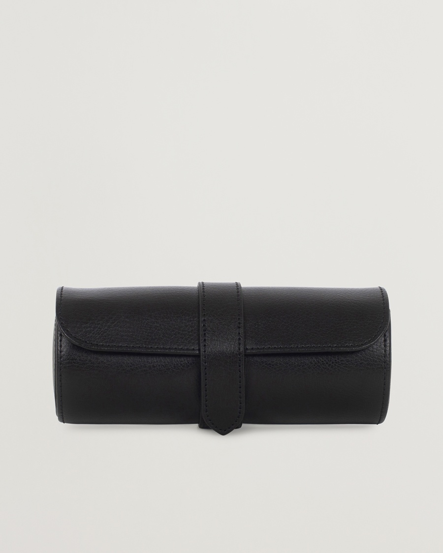 WOLF Blake Triple Watch Roll Black/Grey – Noir