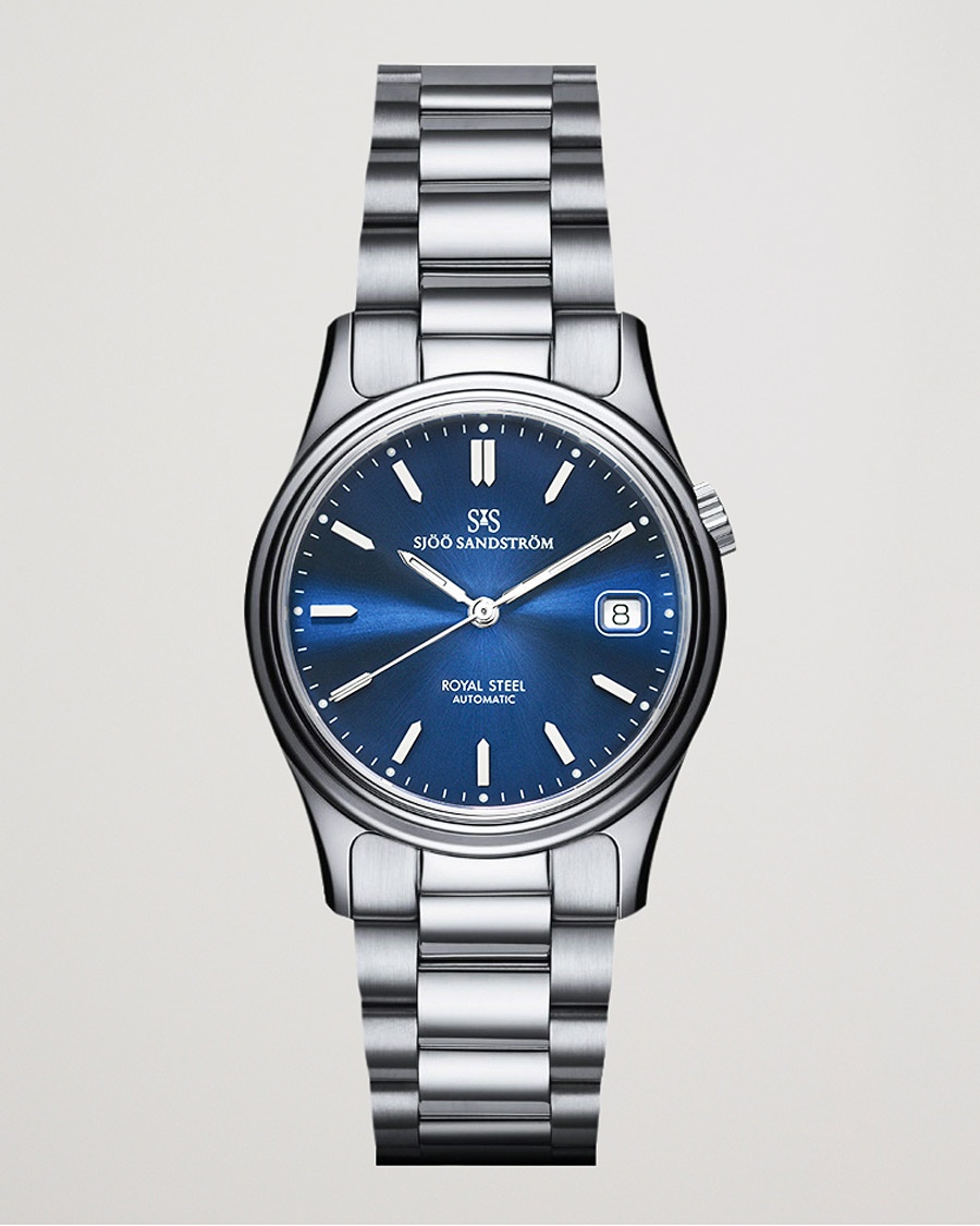 Sjöö Sandström Royal Steel Classic 36mm Blue and Steel – Argent