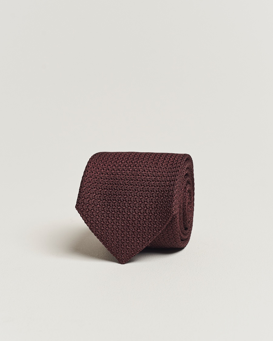 Amanda Christensen Silk Grenadine 8 cm Tie Wine – Rouge