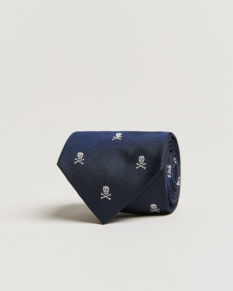 Ralph Lauren Purple Label Ralph Lauren Purple LabelSkull & Crossbone Silk TieNavy – Bleu
