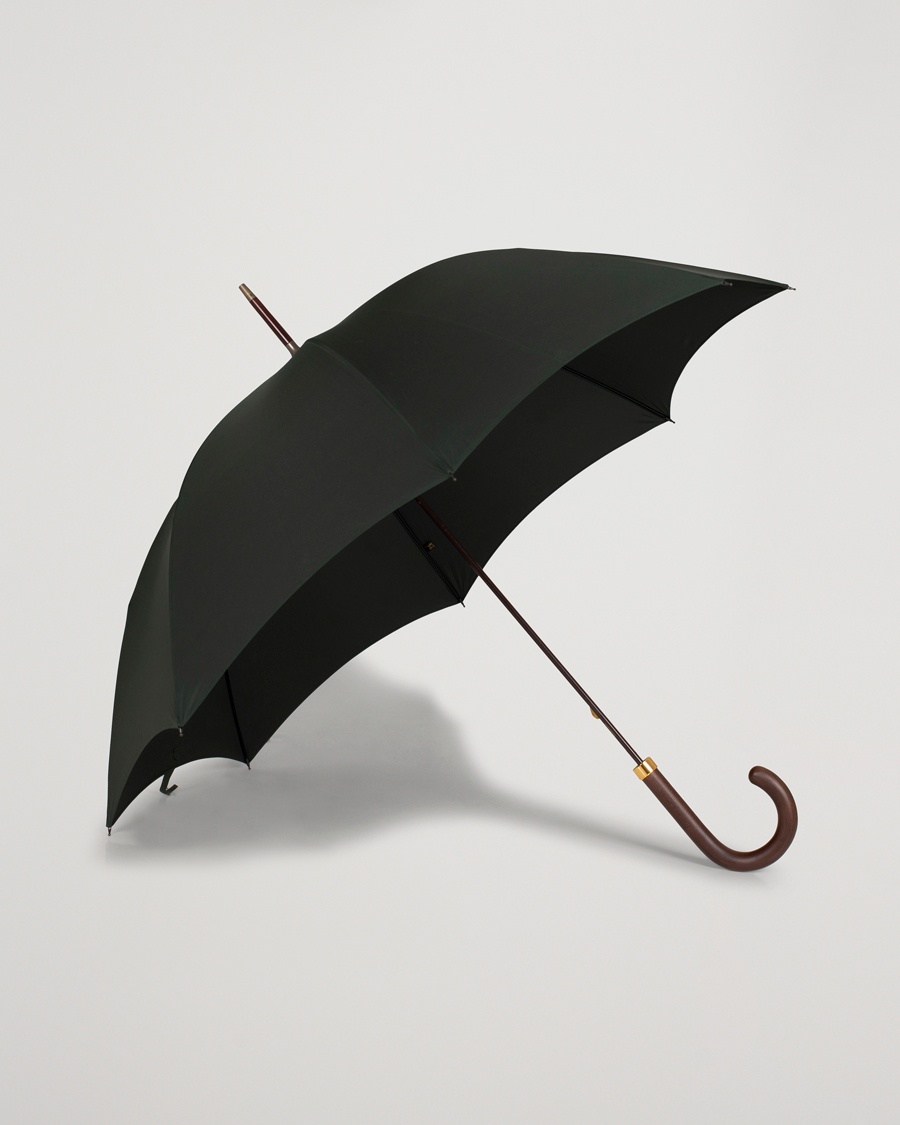 Fox Umbrellas Polished Hardwood Umbrella Racing Green – Vert